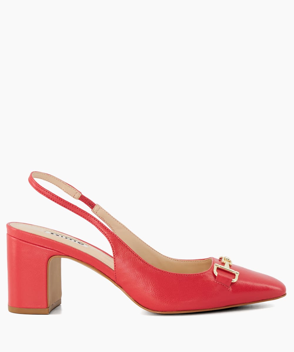Red slingback high heels 2025