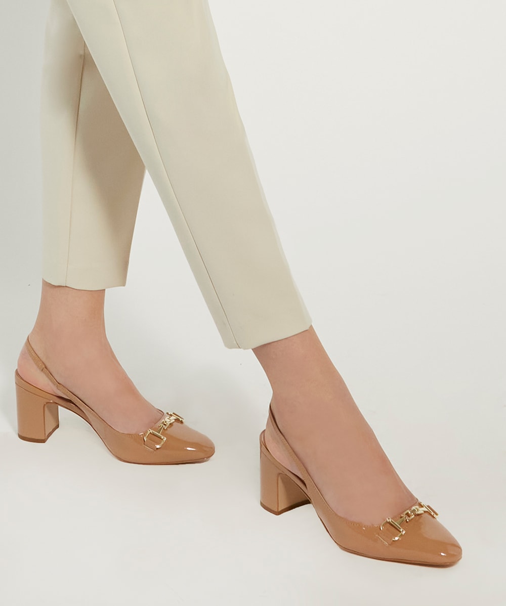 Camel slingback heels clearance