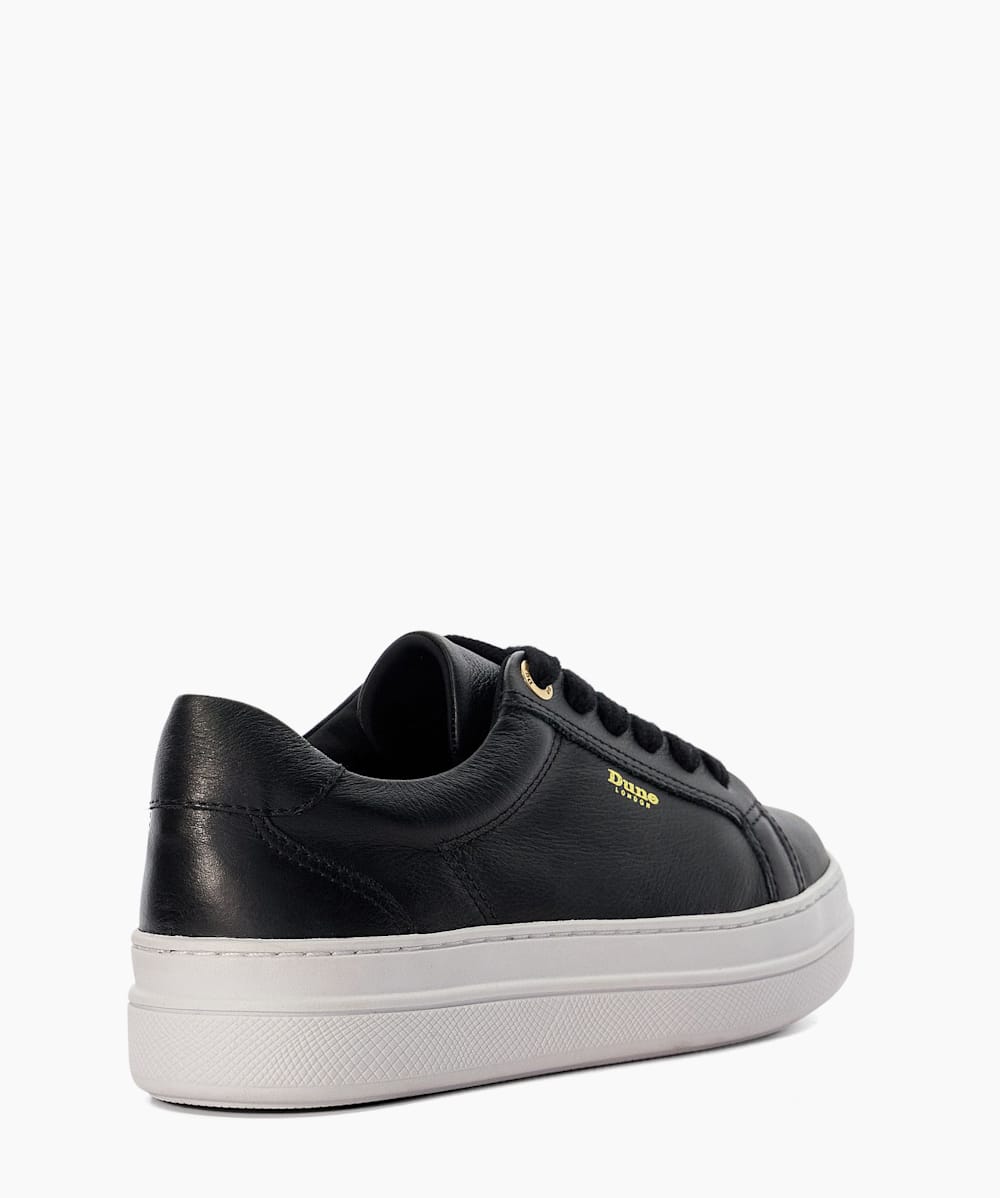 Eastern Black Branded Chunky Cup Sole Trainers Dune London