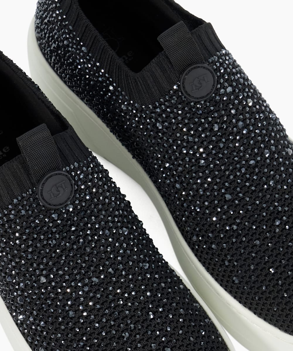 Dune embellished sock trainers discount