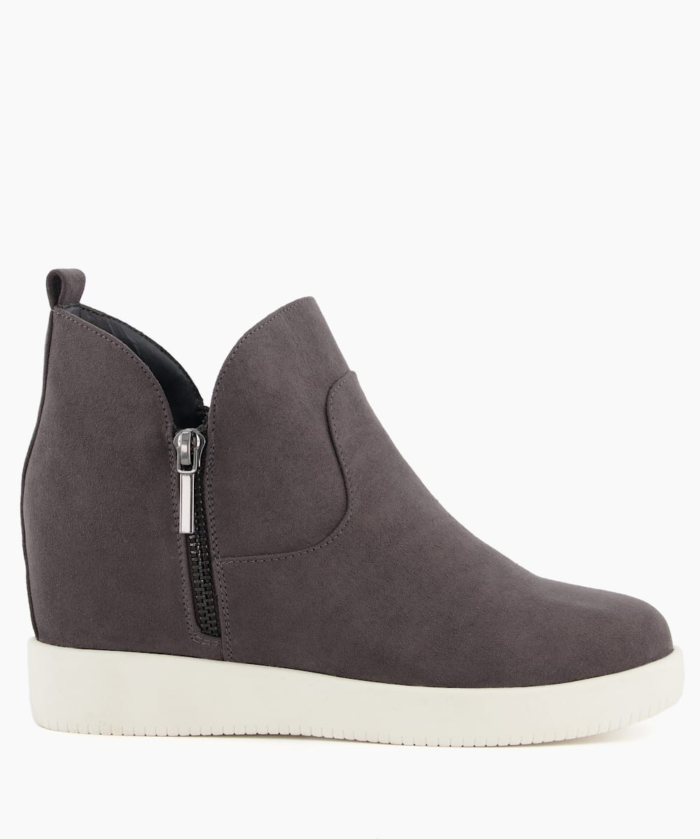 Dune grey ankle top boots
