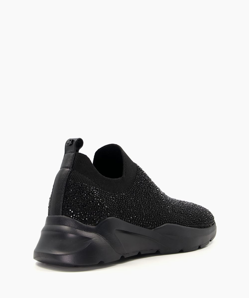 Dune emerald embellished runner trainers best sale
