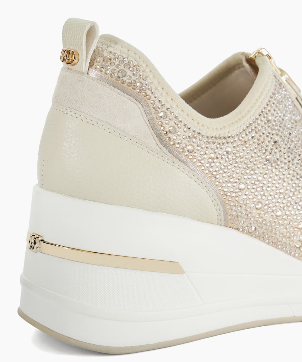 Womens wedge heel trainers cheap