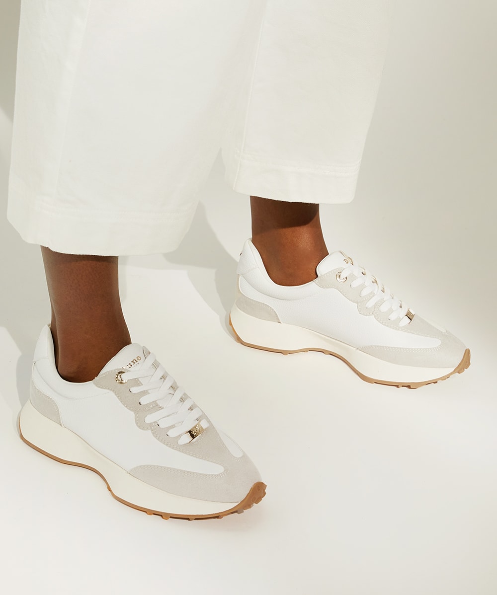 White trainers dune store