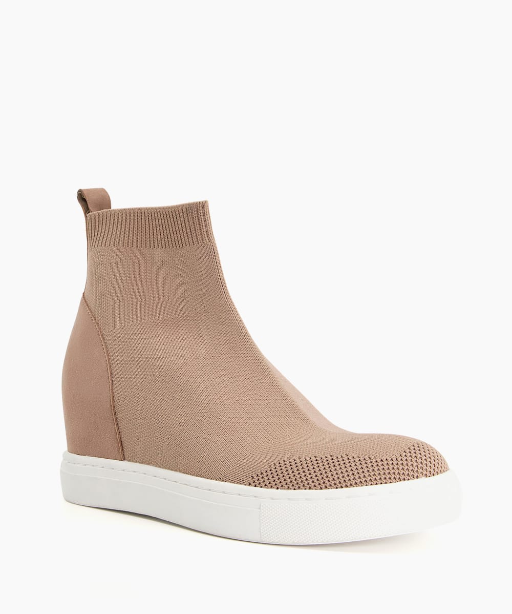 White hidden wedge trainers hot sale