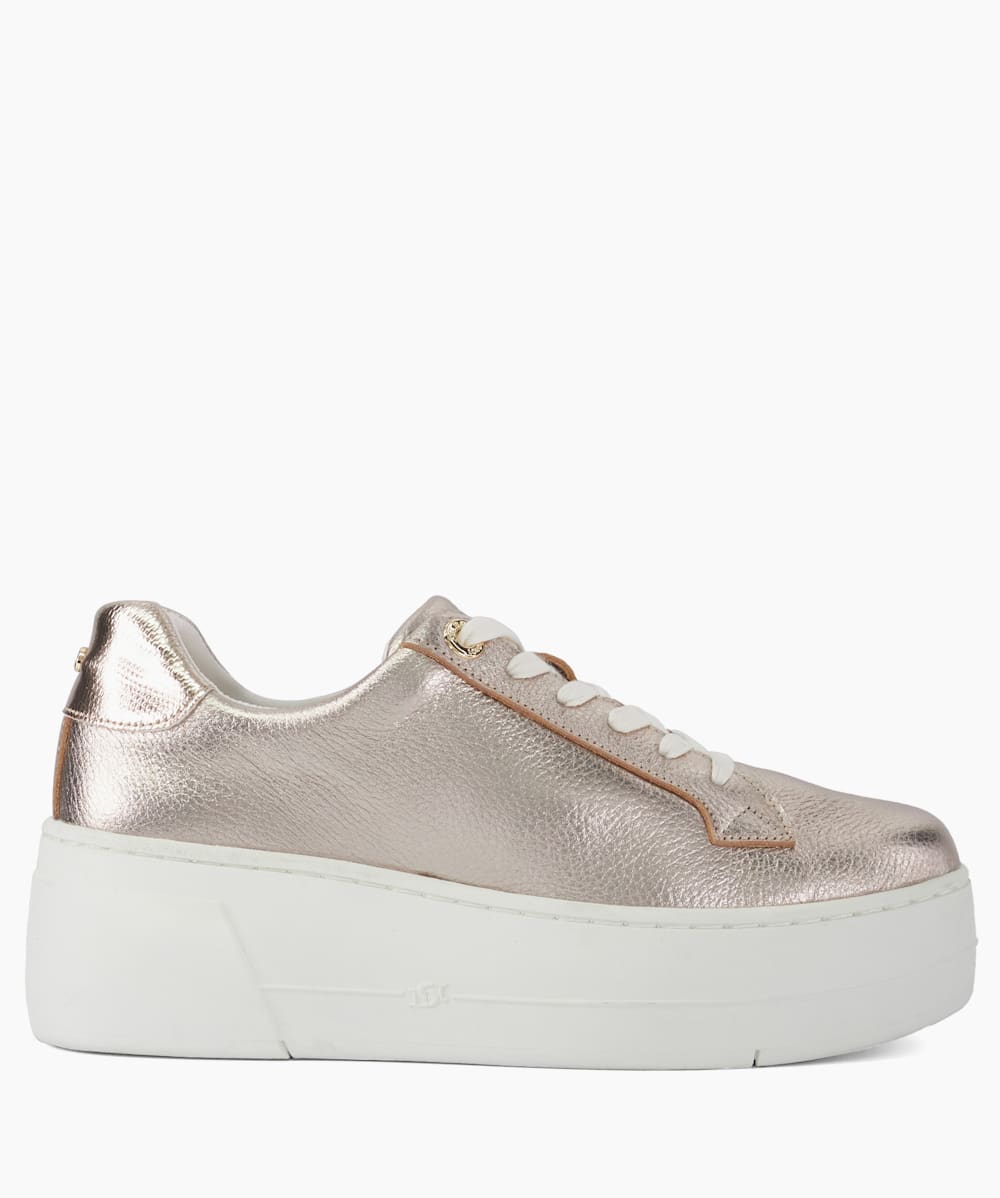 Metallic platform trainers shop