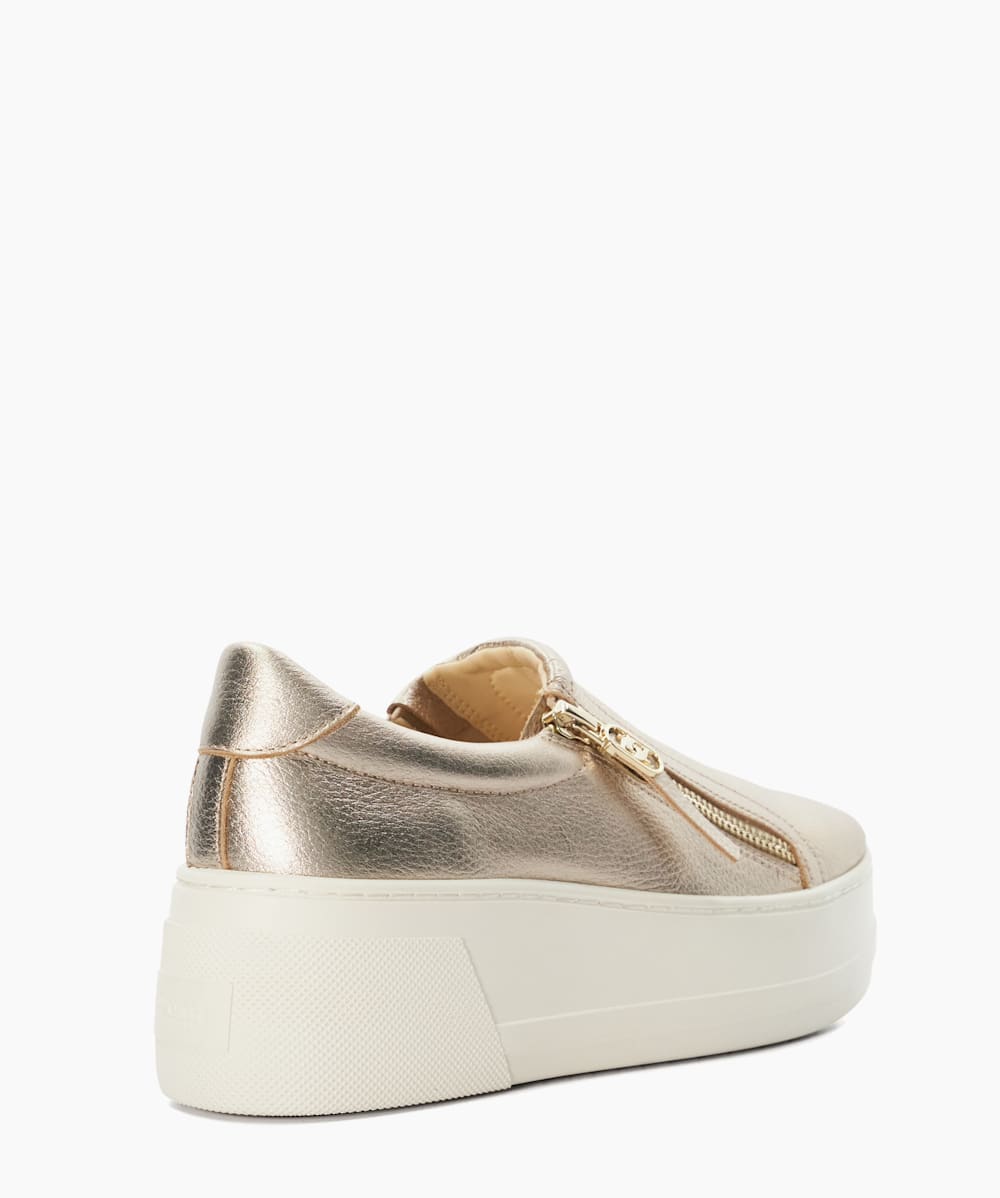 Gold platform trainers uk hot sale