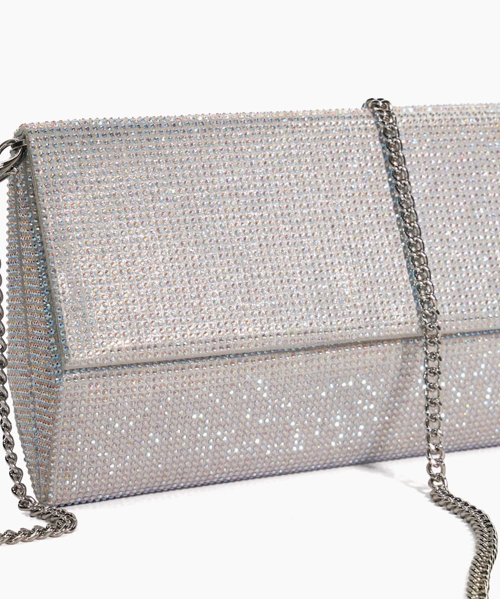 Silver sparkly clutch store