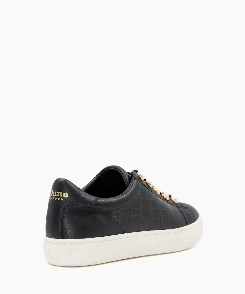 Dune discount embellished trainers