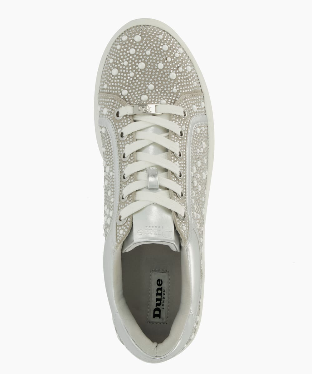 Silver bling sneakers discount