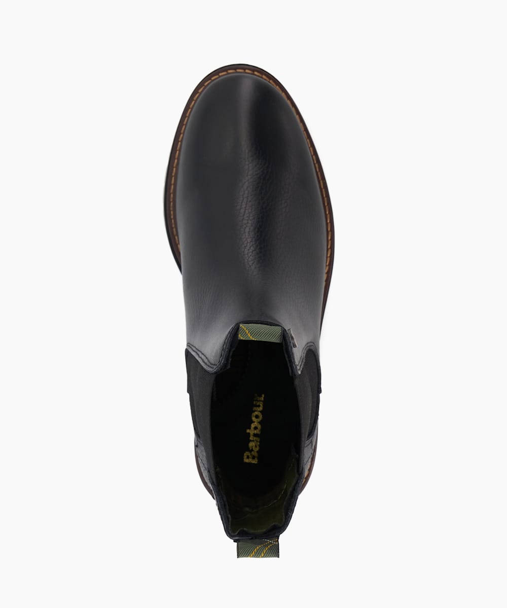 Evie Black Leather Chelsea Boots Dune London