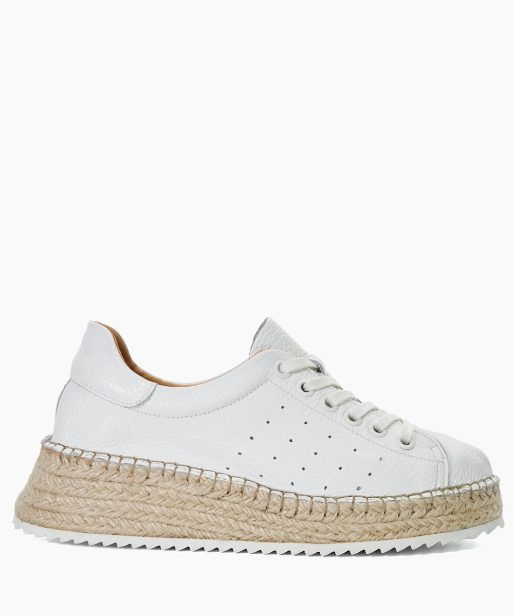 White espadrille trainers cheap