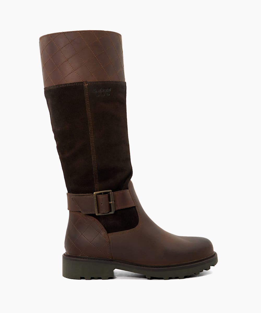 Fareham Brown Leather Knee High Boots Dune London