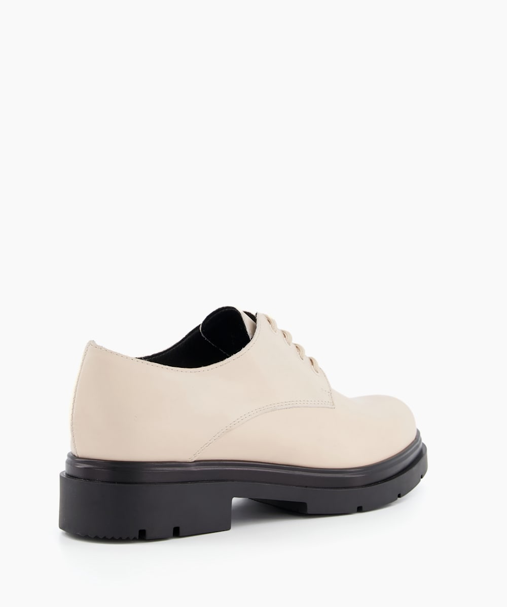 Beige lace up flats cheap