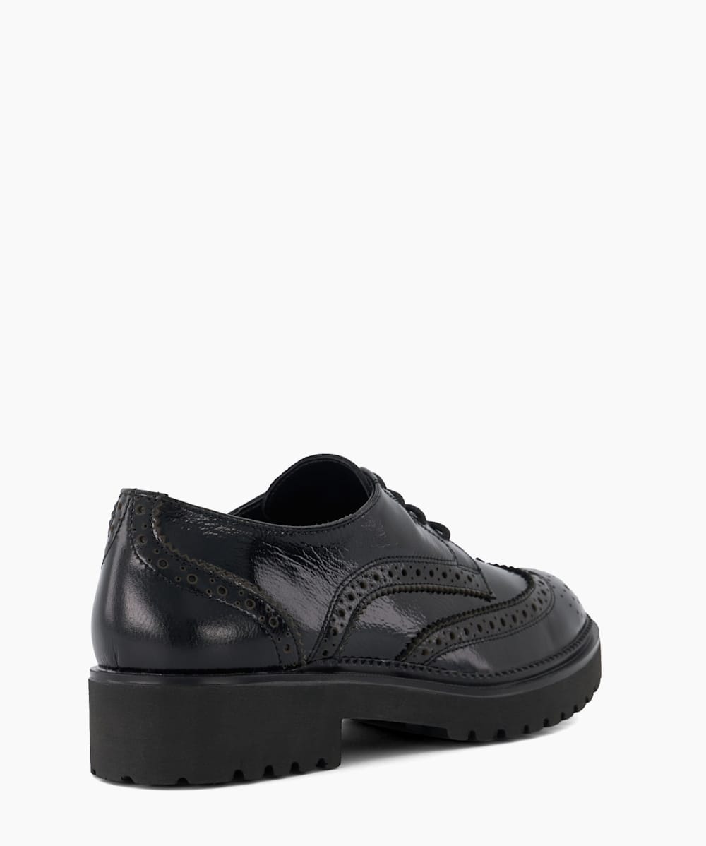 Womens black lace up brogues new arrivals
