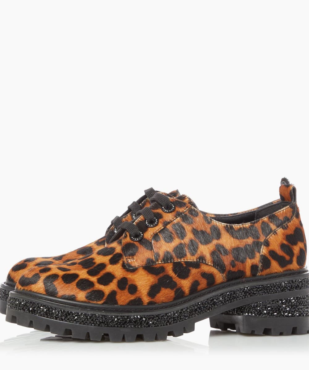 Leopard discount skin brogues