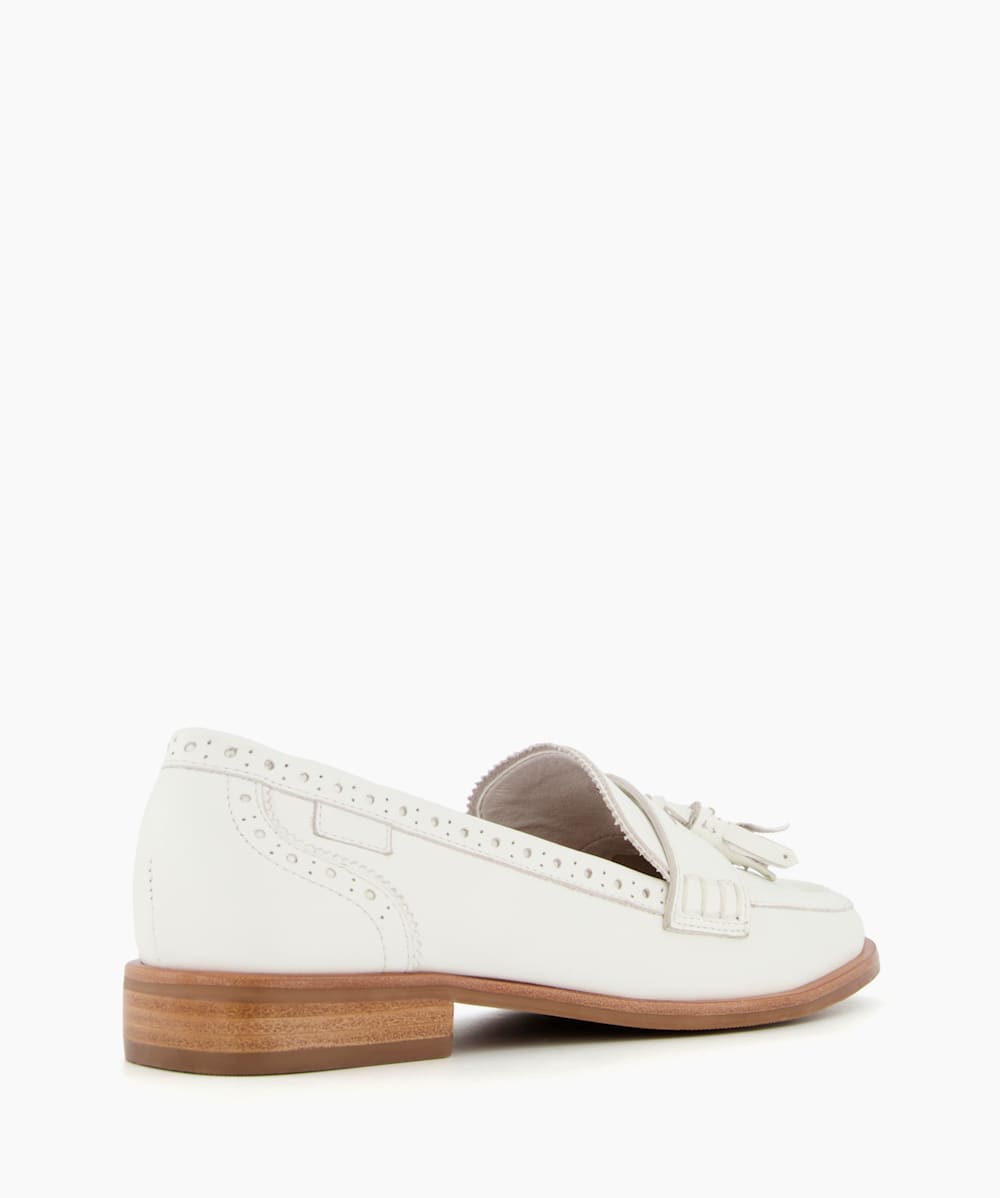 White tassel loafers womens hotsell