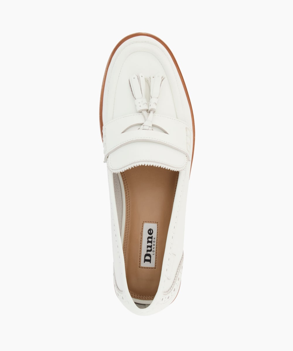 Puma white shop loafers