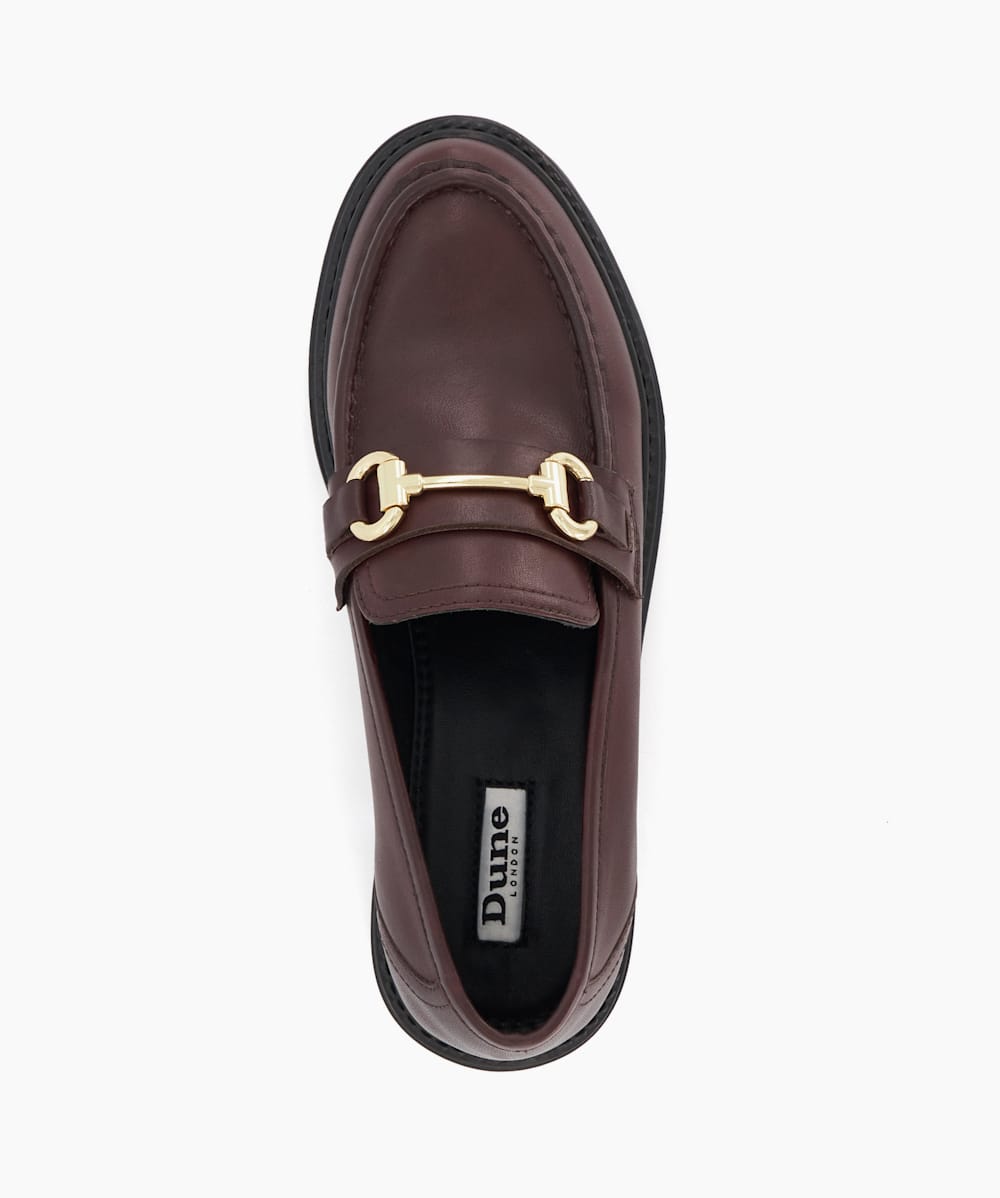 Dune guilt loafers red shop