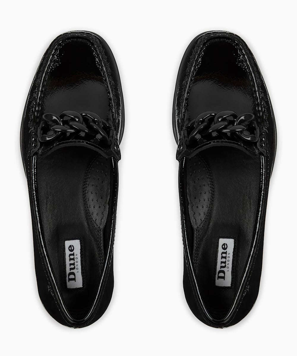 Dune patent loafers on sale