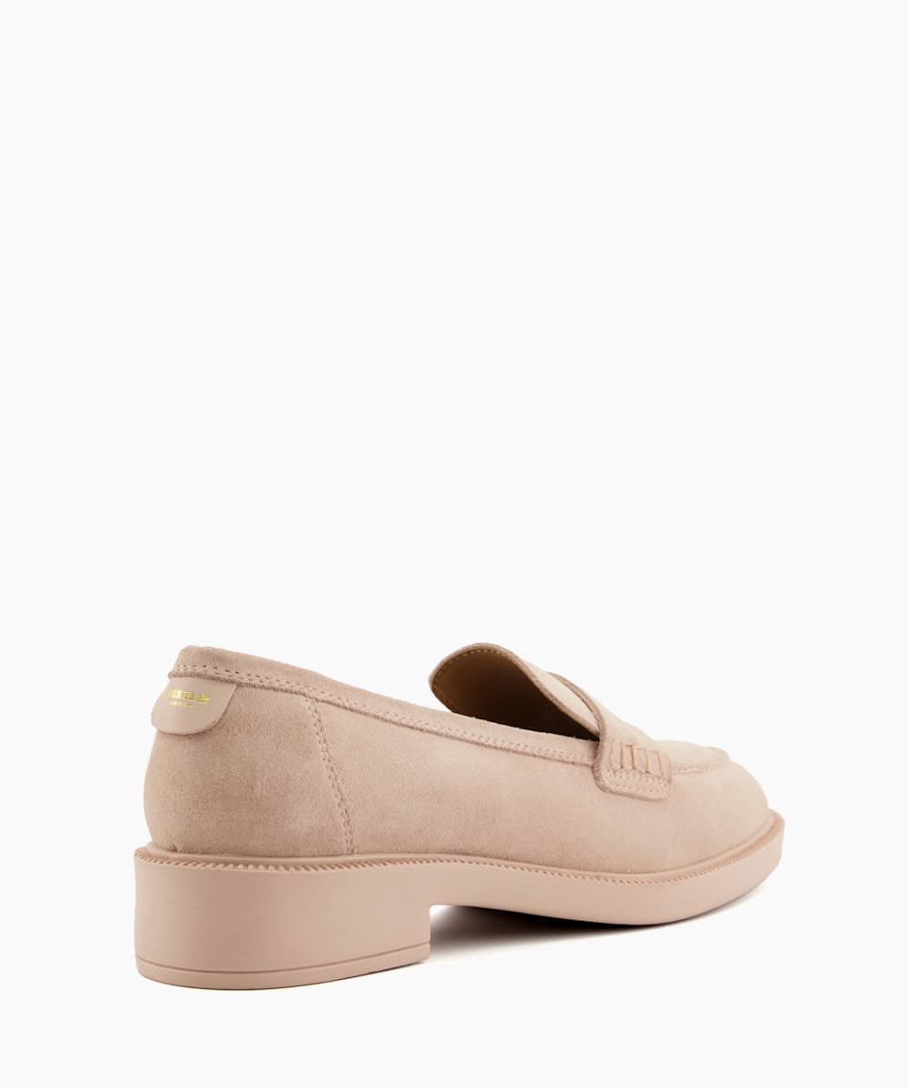 Gazelles Pink Penny Trim Loafers Dune London