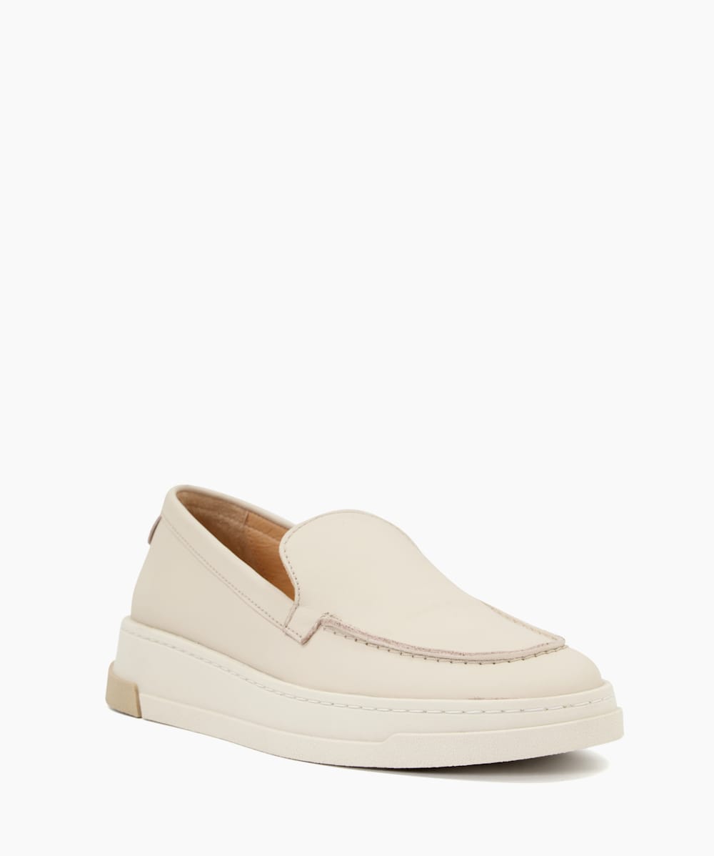 White wedge loafers top