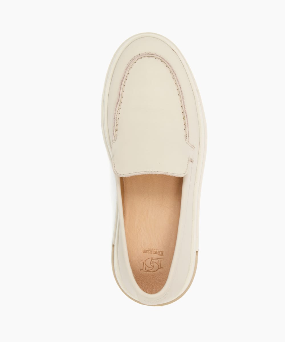 Dune white hot sale loafers