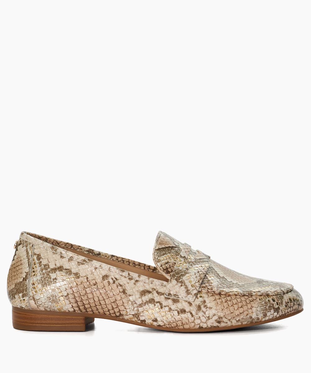 Hailey metallic snake loafer clearance