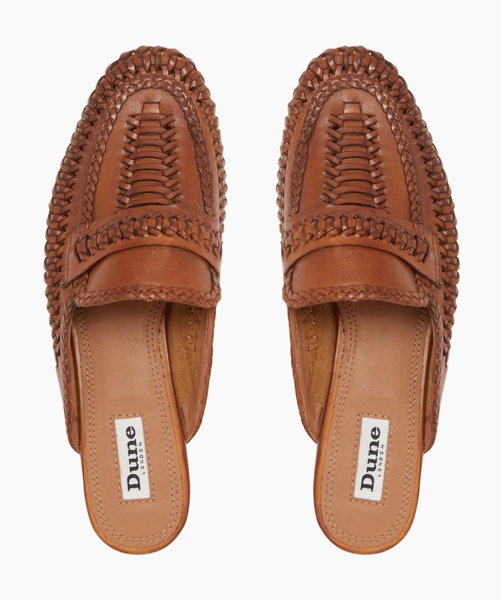 Tan backless loafers online