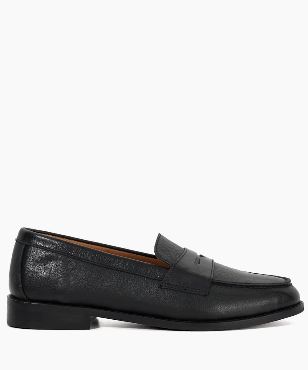 Ginelli Black Penny Loafer Dune London