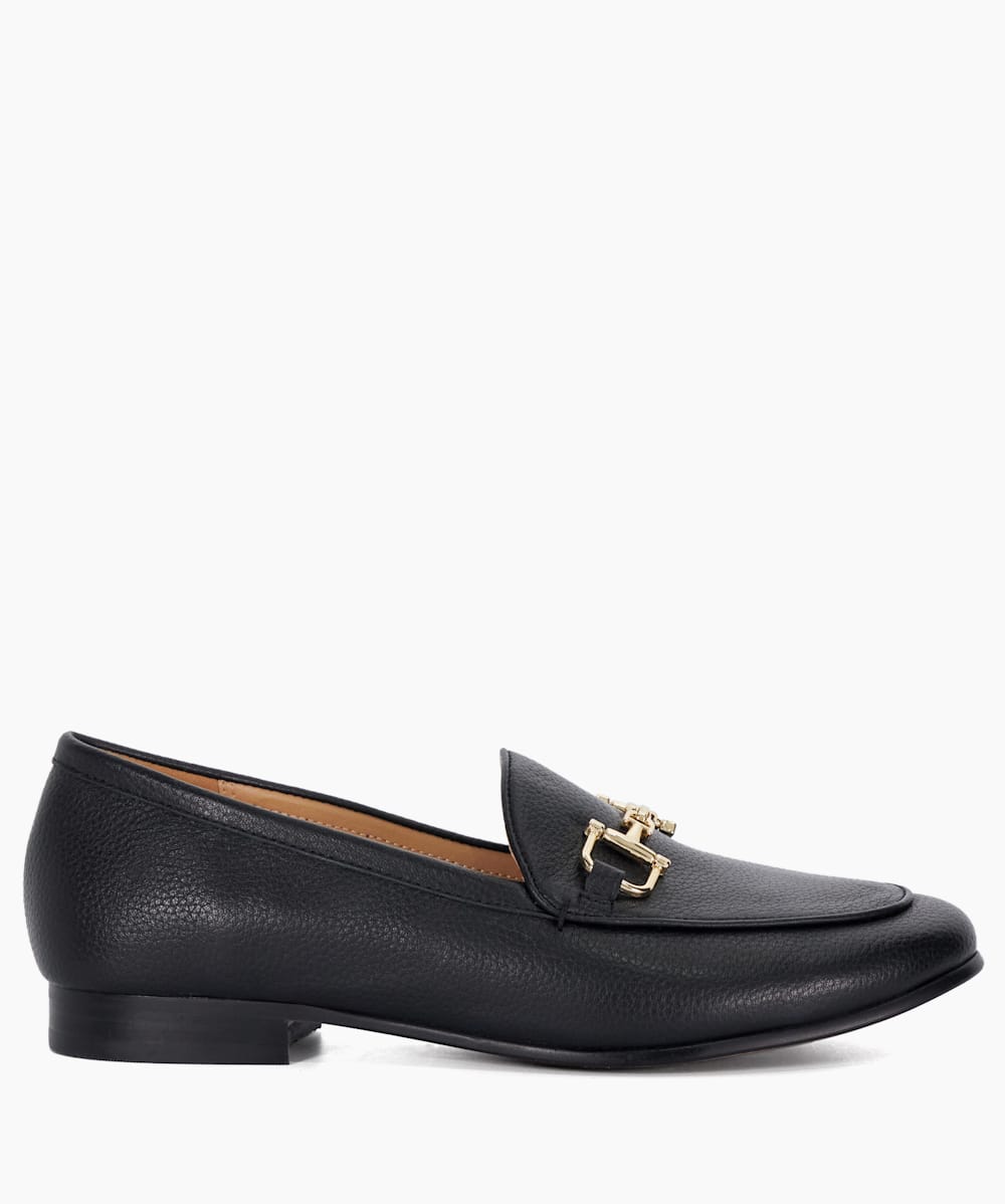 Black and rose gold loafers online