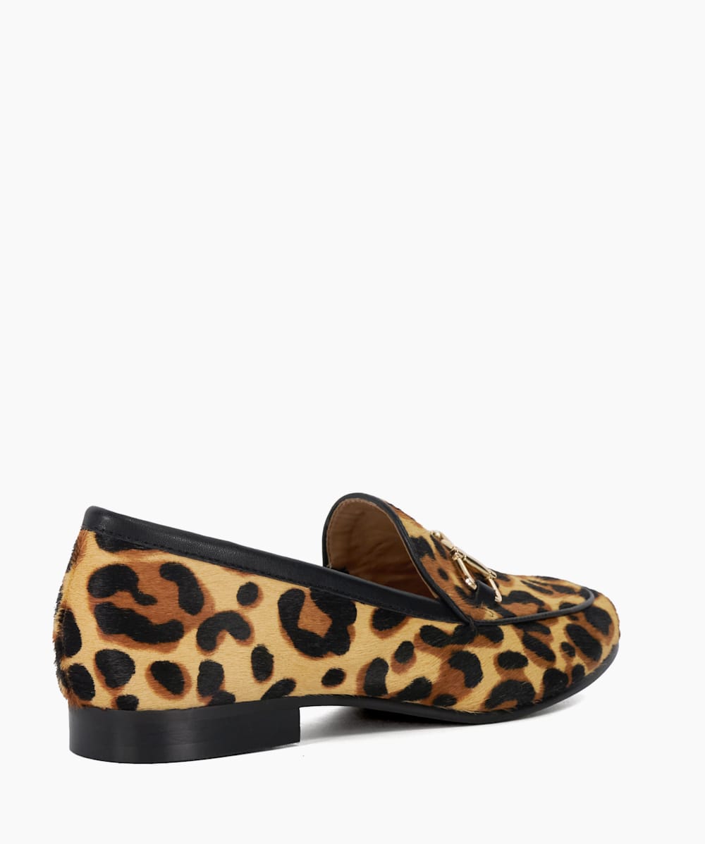 Glair Leopard Leopard Print Snaffle Trim Shoes Dune London