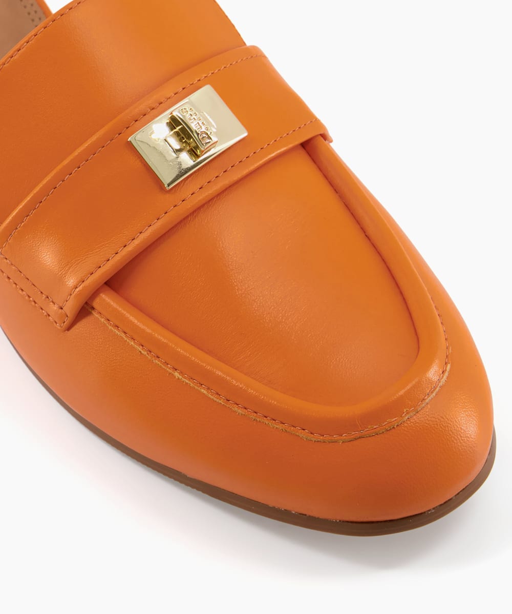 Orange moccasins sale