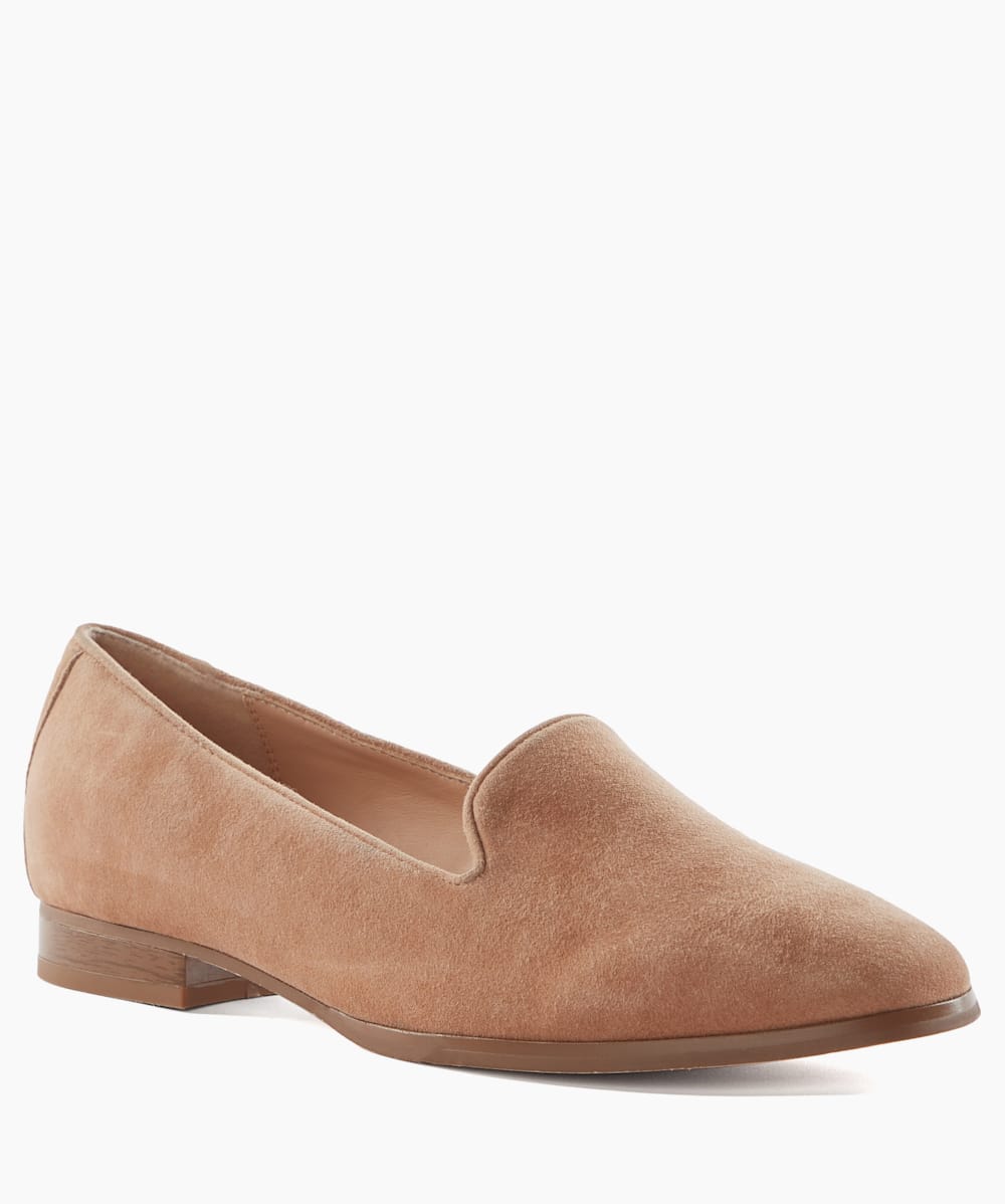 Dune tan flat shoes outlet