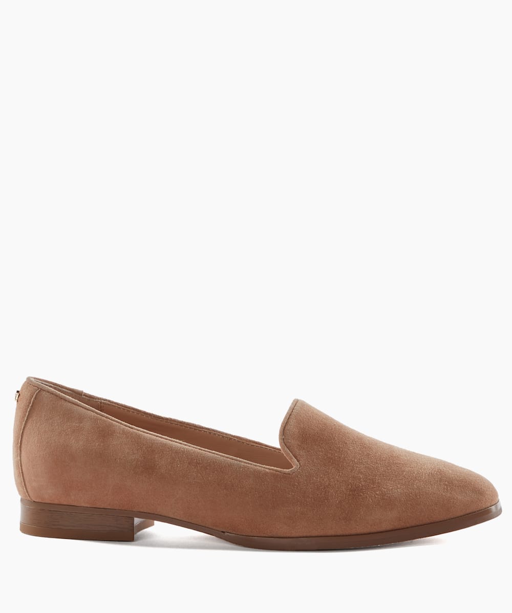 Camel suede clearance pointed loafers