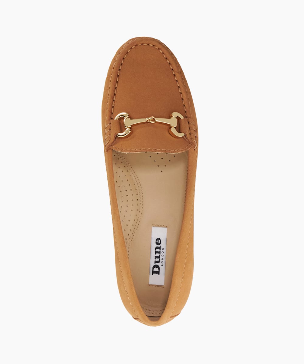 Dune tan flat shoes online