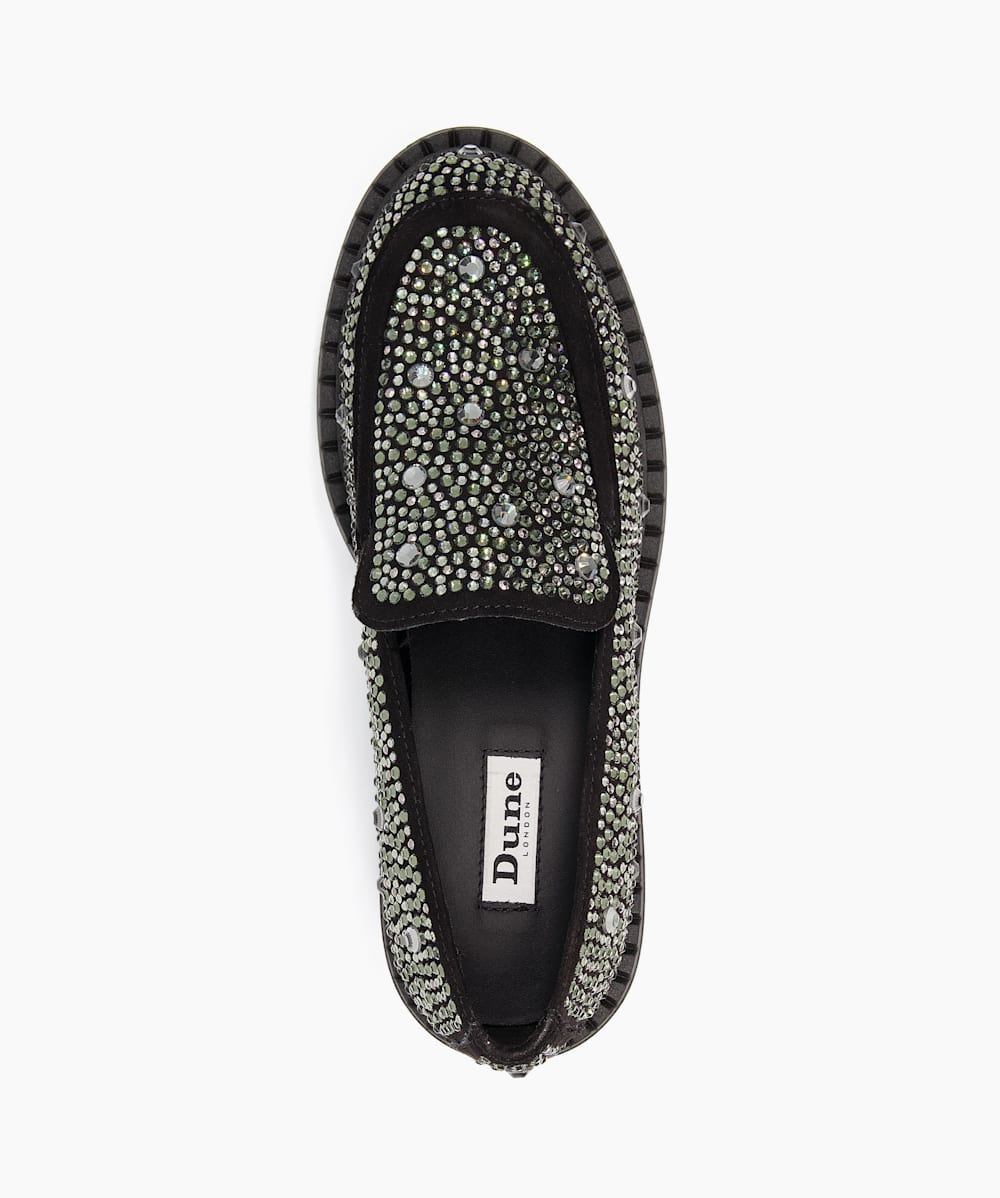 Dune 2025 silver loafers