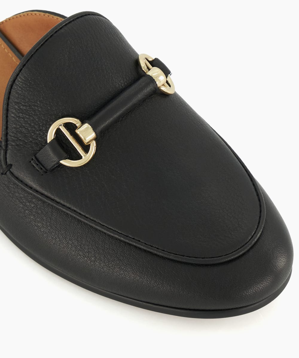 Dune guilt loafers best sale black