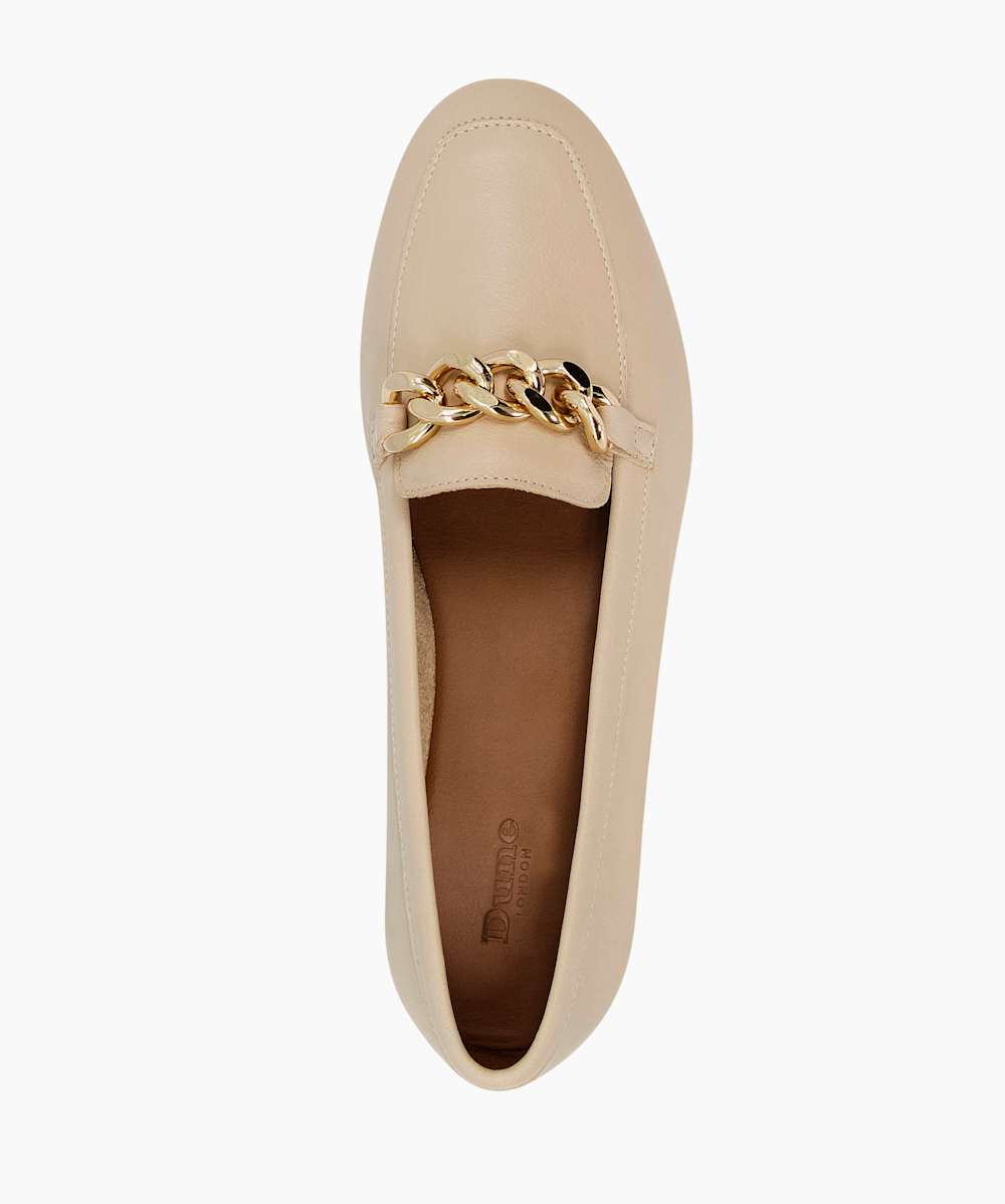Dune nude loafers sale