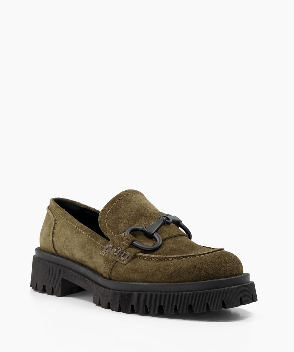 Khaki loafers hotsell