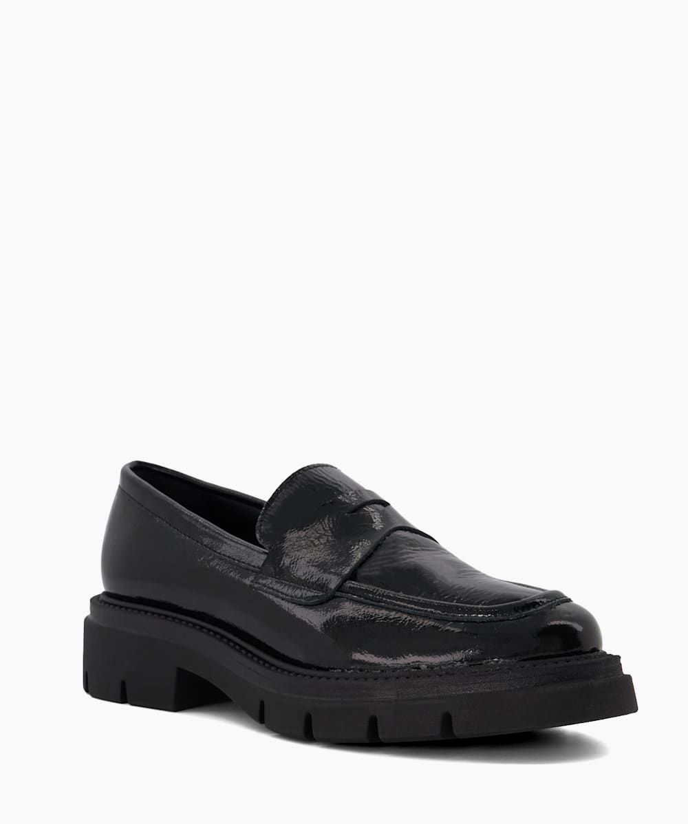 Black patent cheap penny loafers