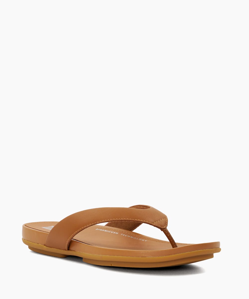 Tan toe post sandals discount
