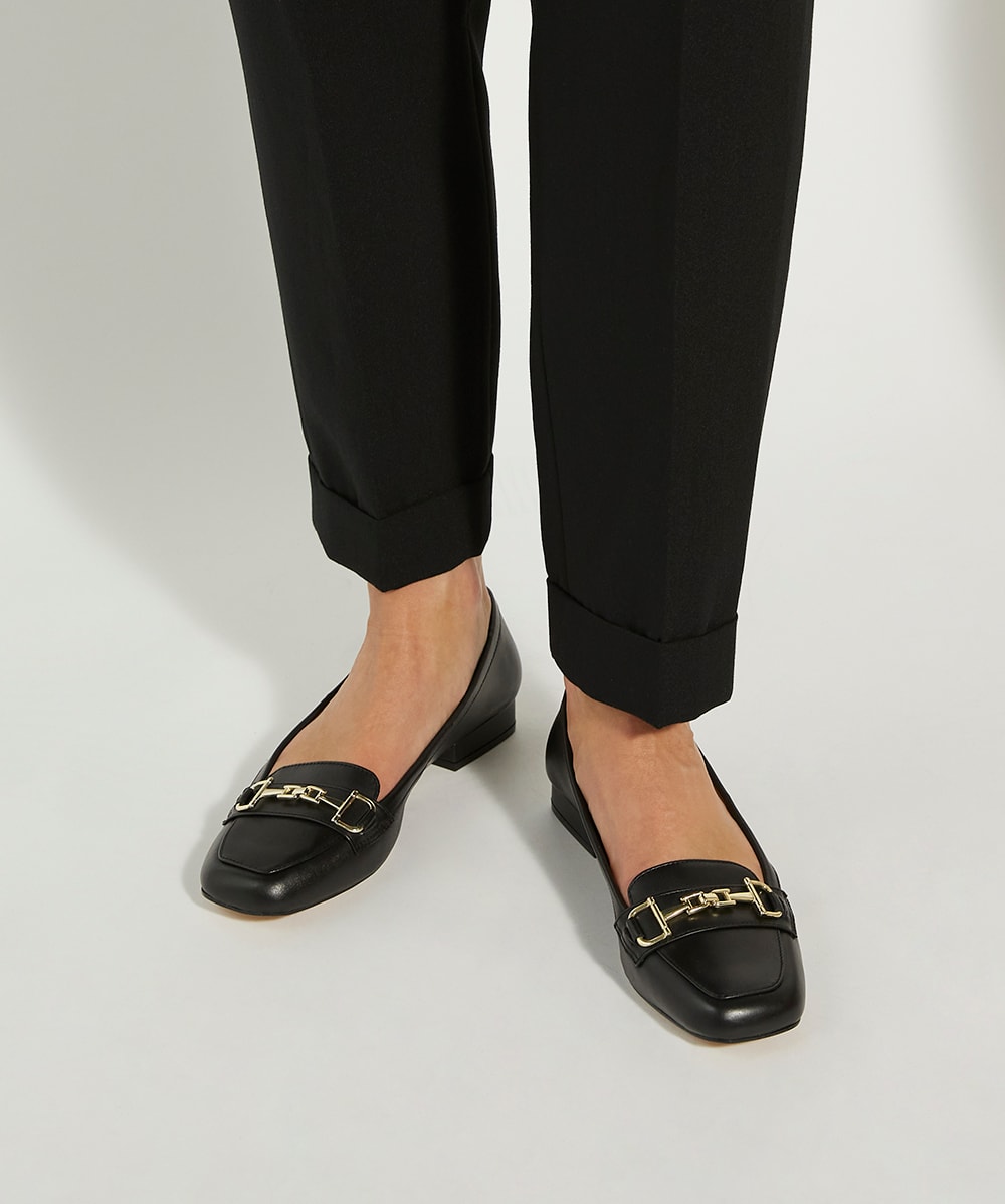 Graice Black, Snaffle Trim Loafer | Dune London