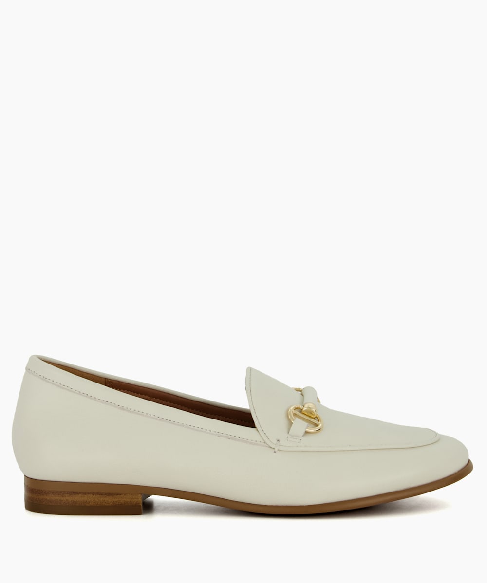 Dune top gold loafers