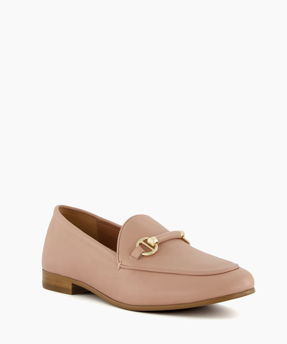 Dune nude loafers clearance