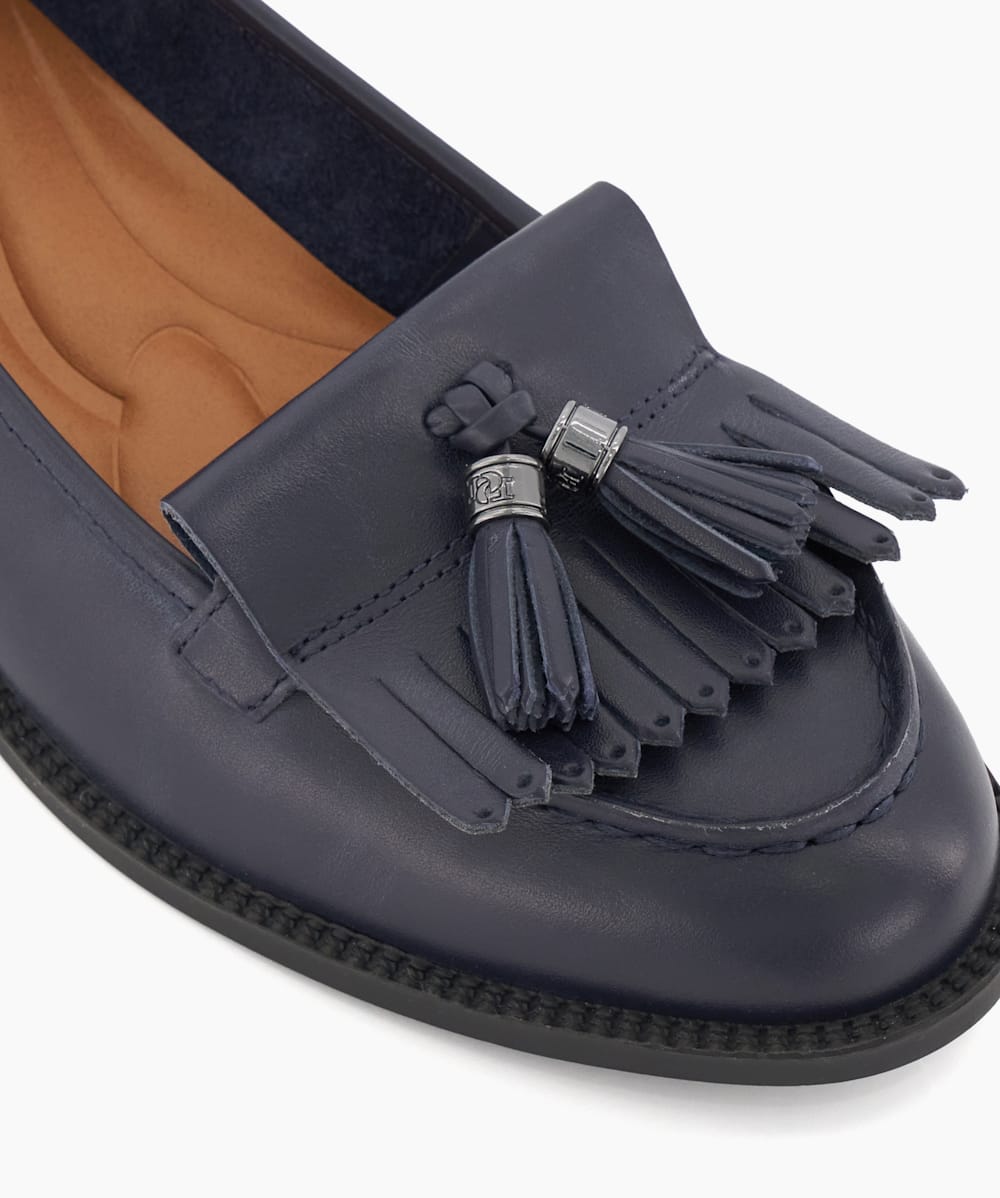 Dune gracella loafers navy clearance