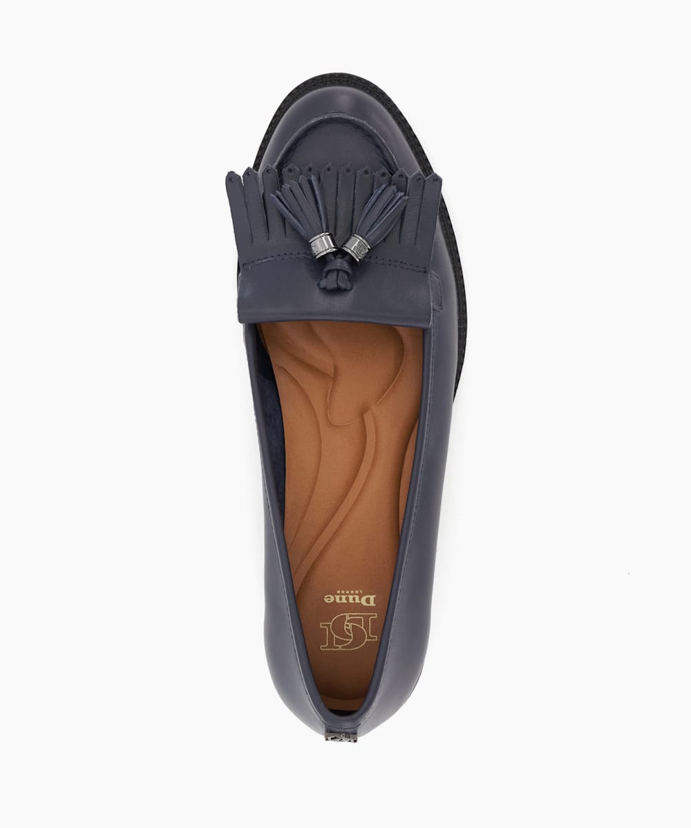 Dune gracella loafers navy clearance