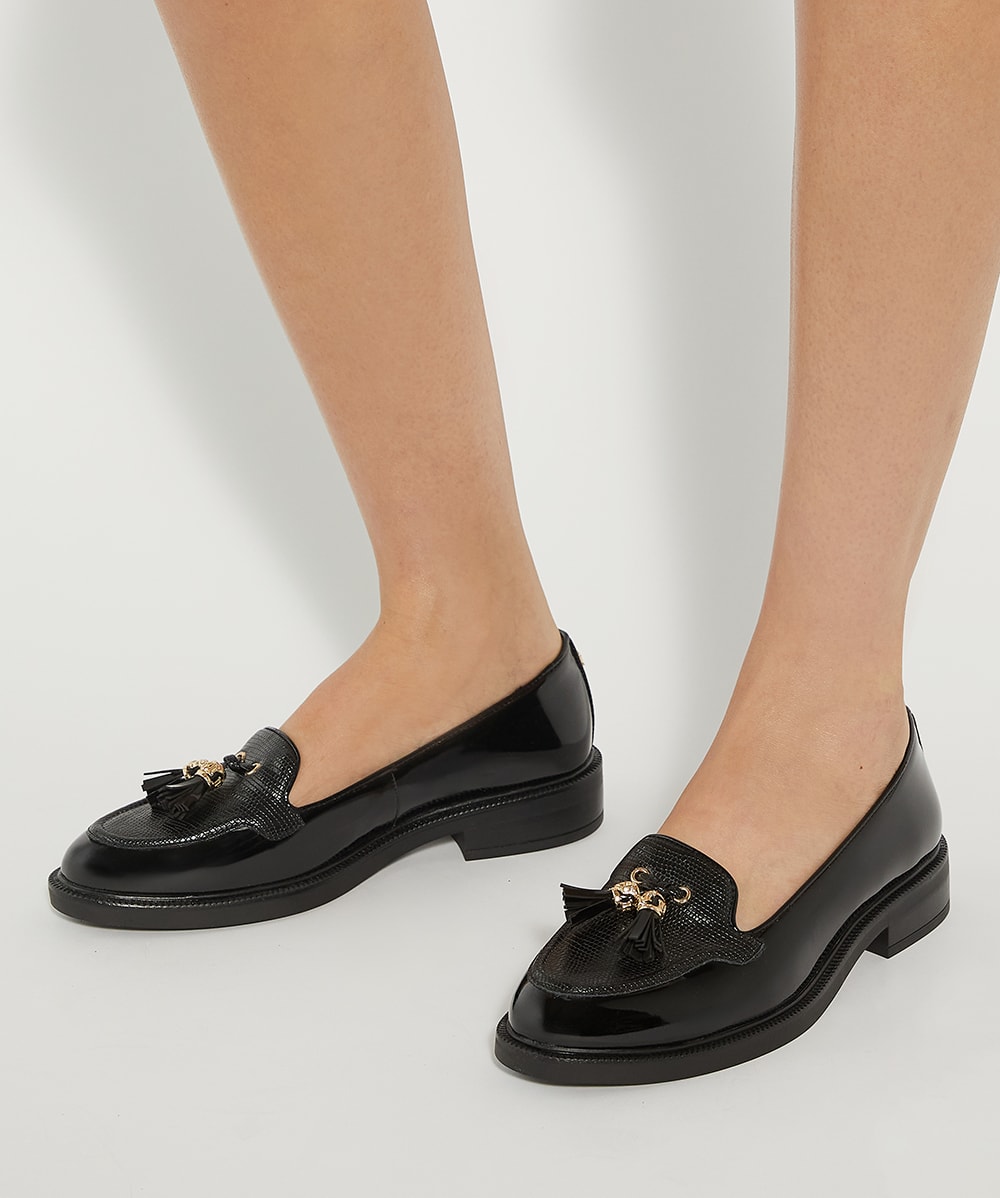 Dune patent loafers discount