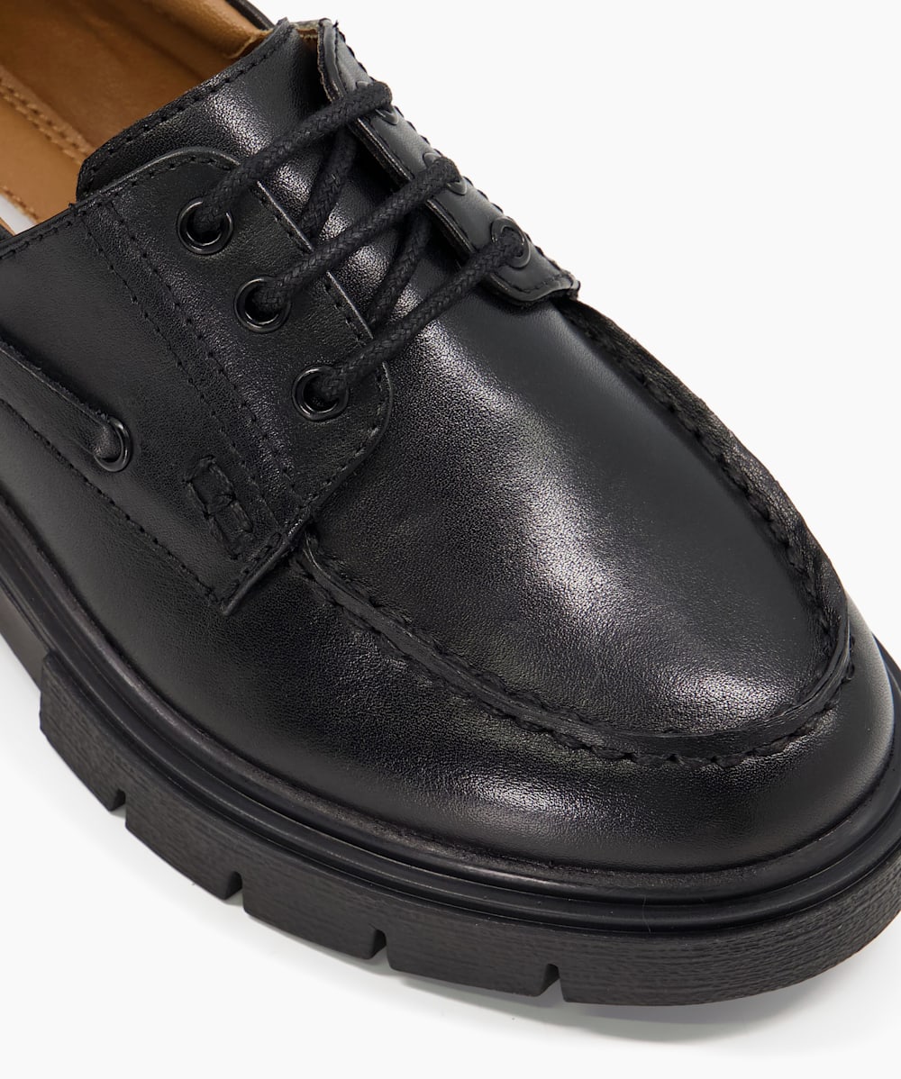 Black leather shoes sale on sale