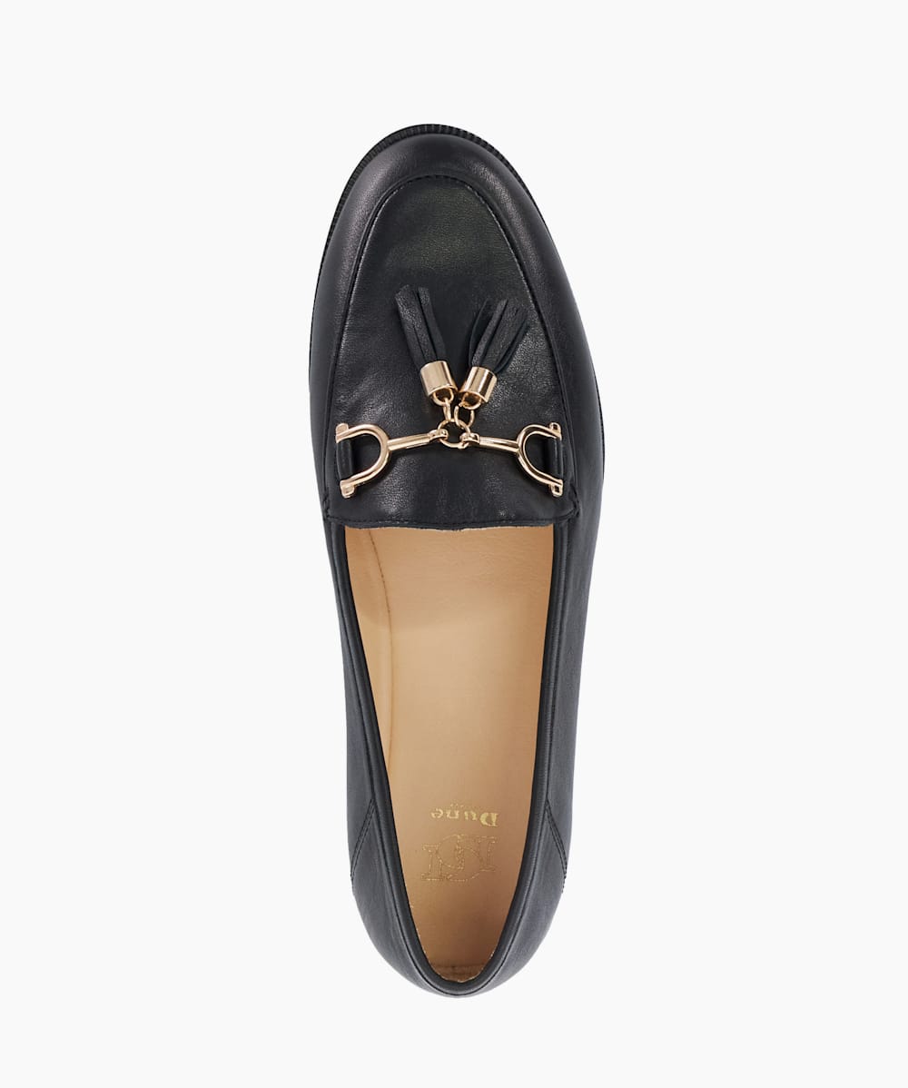Dune greatly tassel loafers black clearance